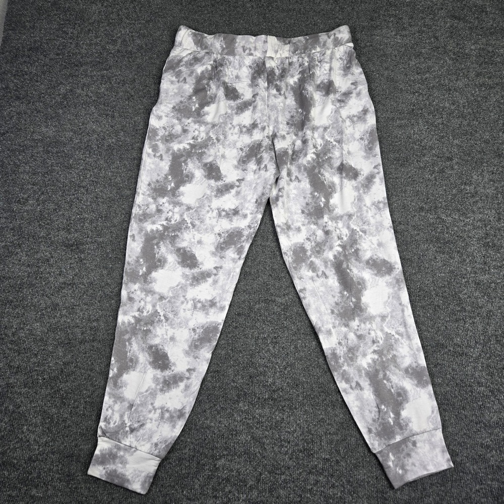 Koolaburra by UGG Jogger Pants Women's L Gray 34X29 Tie Dye French Terry Comfort - Picture 2 of 9
